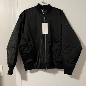 Athleta Black Bomber Jacket